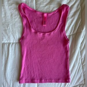 Skims sugar pink cotton rib tank size medium
